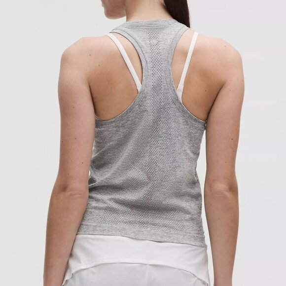 Swiftly Tech Racerback Tank Top 2.0 Race Length, Slate Size 4 - Picture 5 of 5